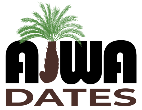 Ajwa Dates logo with date palm tree