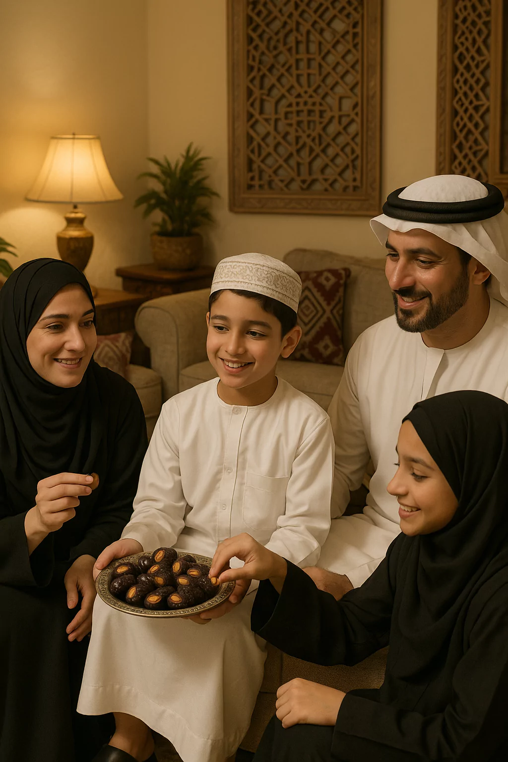 Family gathering, enjoy stuffed dates