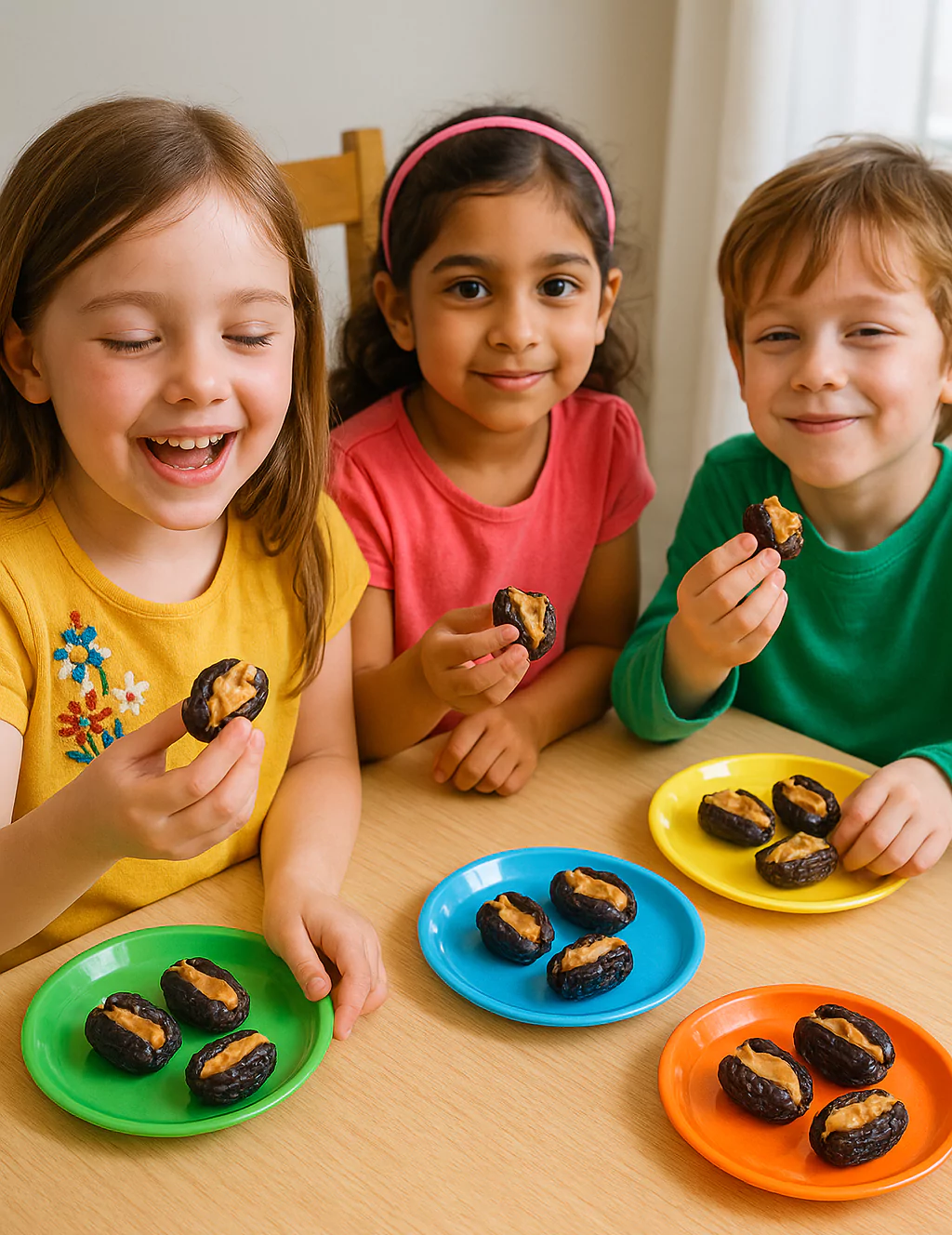 kids enjoy stuffed dates