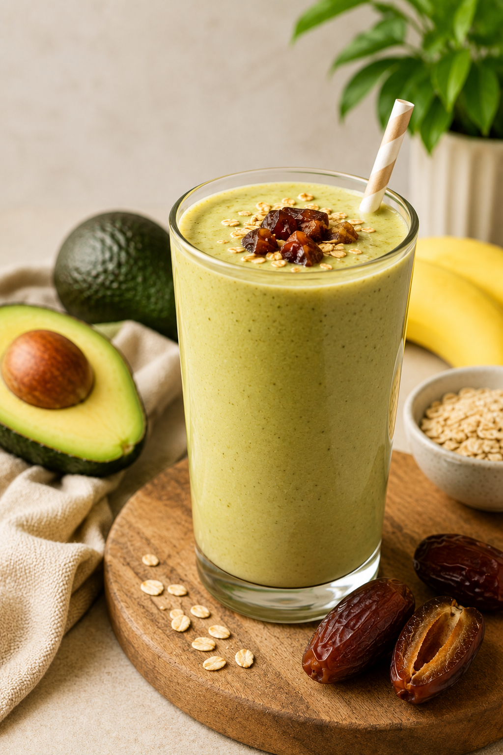 Creamy Avocado Date Smoothie - Fresh and Nutritious